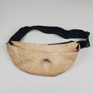 Fanny Pack Bag Hairy Belly Button Fat Stomach Zip Pocket Adjustable Buckle Waist